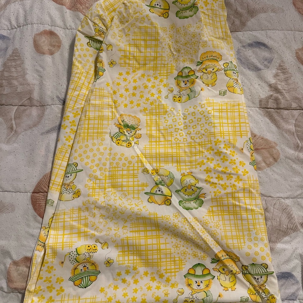 Vintage Baby Animal Crib Sheet